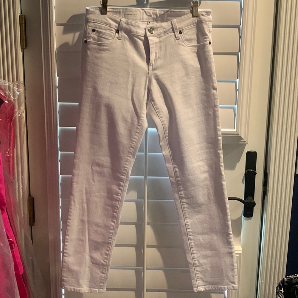 White KUT “Catherine boyfriend” jeans